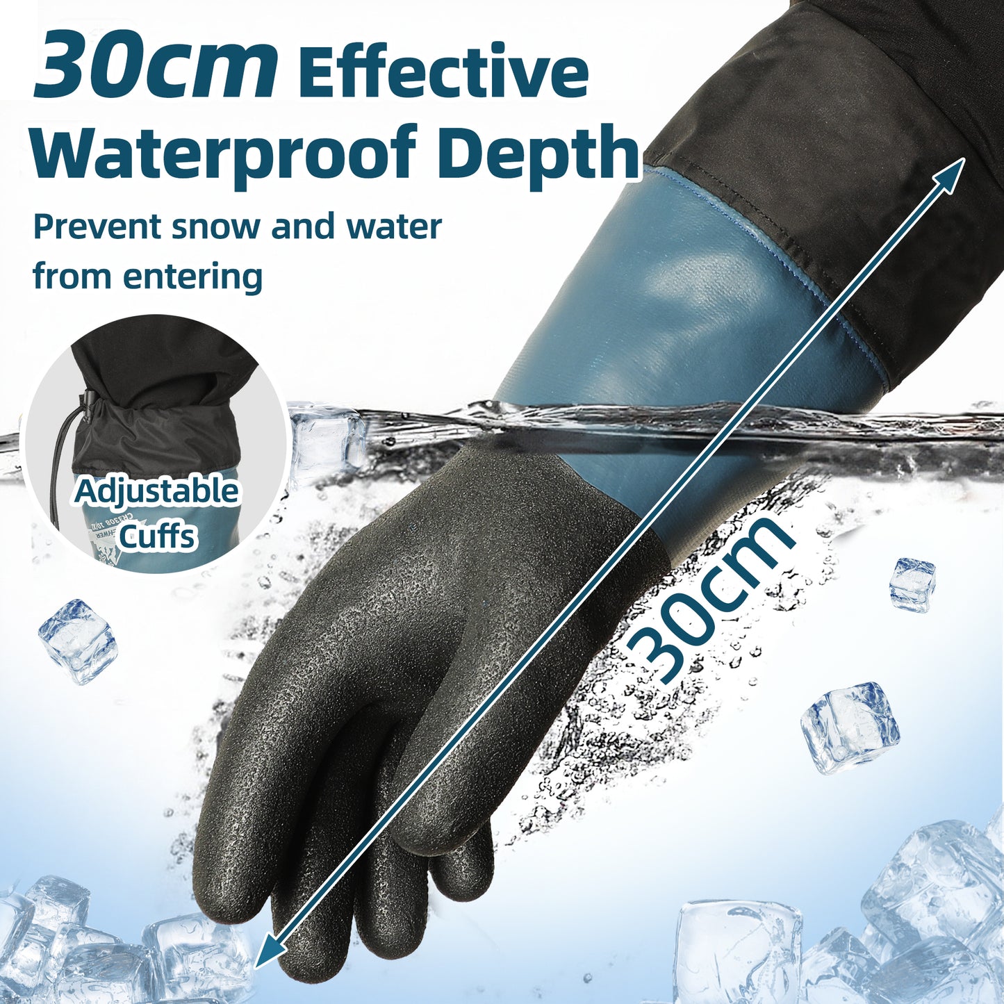 Schwer Long Winter Work Gloves | Waterproof, Windproof, CR3308