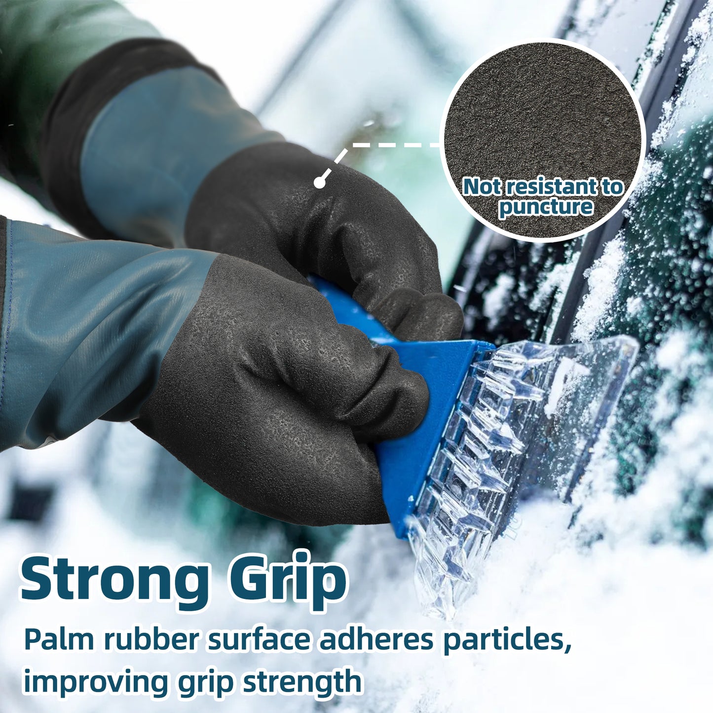 Schwer Long Winter Work Gloves | Waterproof, Windproof, CR3308