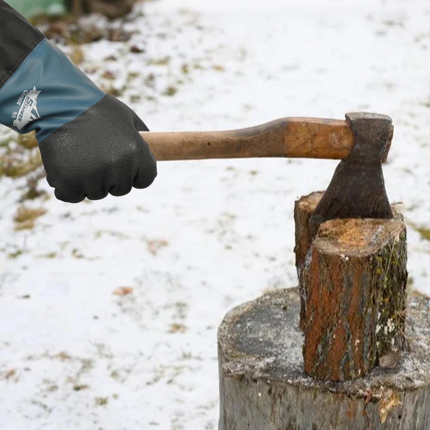 Schwer Long Winter Work Gloves | Waterproof, Windproof, CR3308