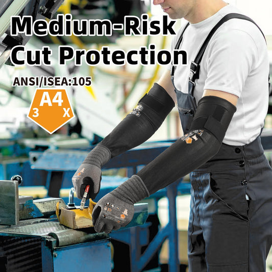 Schwer AIR-SKIN Cut Resistant Arm Sleeves | ANSI A4, UHMWPE, 18 inch, S913