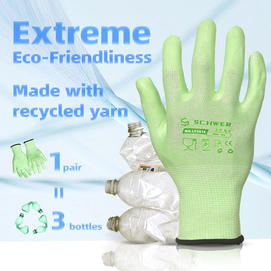 Schwer Work Gloves | Food Prep, PU Grip, LT2614