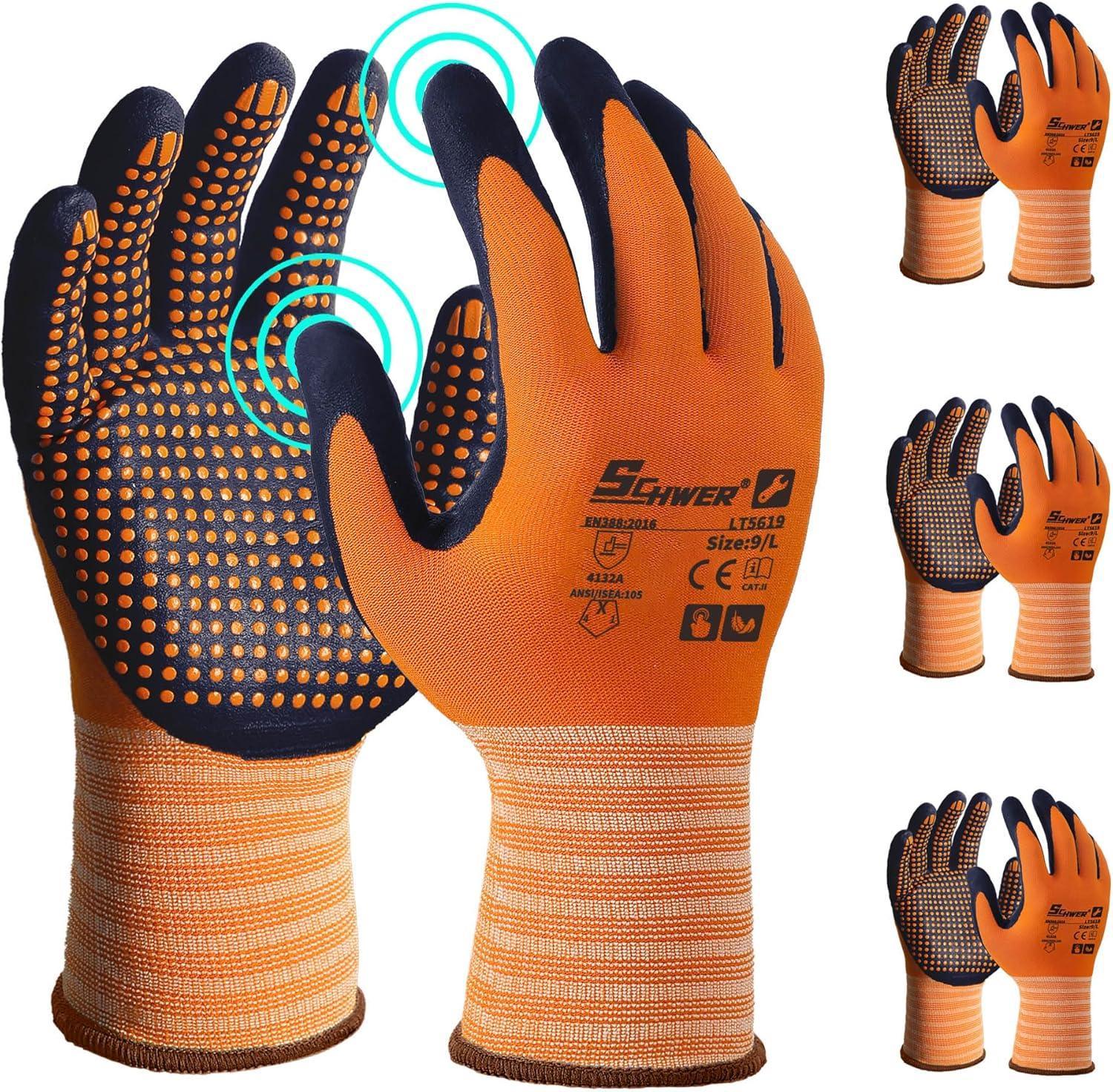 Lite Microfoam Nitrilbeschichtete Arbeit Handschuhe LT5619 – Schwer
