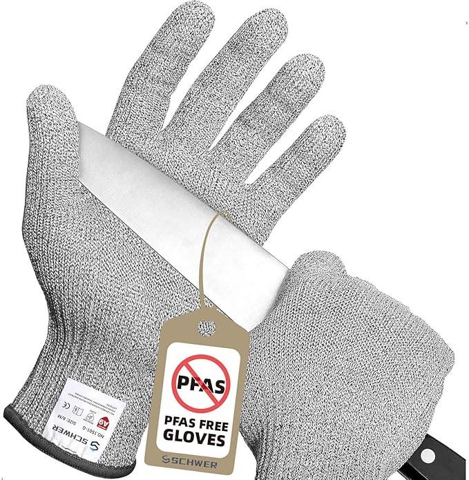 A9 Kitchen Cut Resistant Gloves for Mandoline, Food Chopping – Schwer