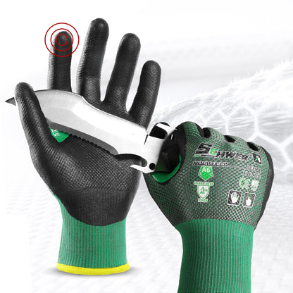 Schwer ANSI A6 Cut Resistant Gloves, AIR-SKIN, Micro Foam Nitrile, AR3908 - product image 1