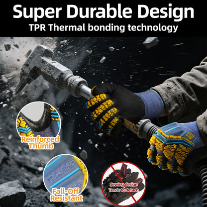 Schwer Air-Skin Impact Resistant Gloves | Level 2 Impact, ANSI A4 Cut Protection, PM3900-T
