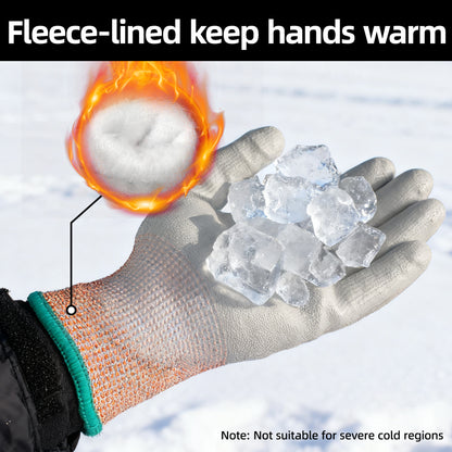 Schwer Winter Cut Resistant Gloves | ANSI A5, PU Grip, Touchscreen, CR3088-W