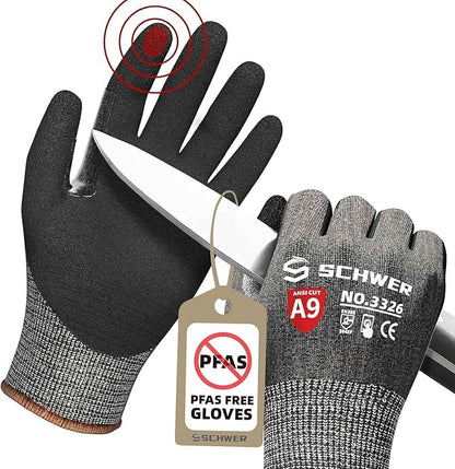 Guantes de trabajo resistentes a cortes ProGuard ANSI A9 PR3326