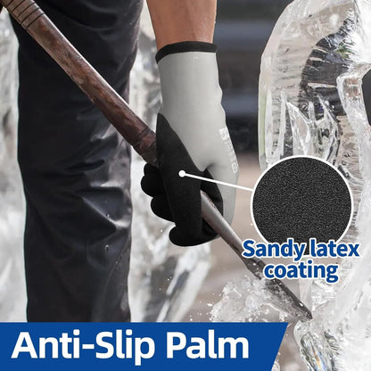 Schwer Winter Waterproof Work Gloves | Latex Grip, Touchscreen, CR3305