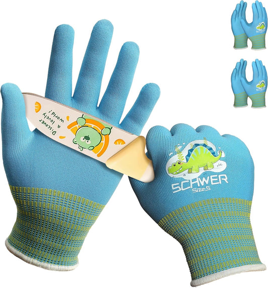 Schwer Children's Work Gloves | Cut Proof, Food Safe, Garden, MN1917, 2 Pairs