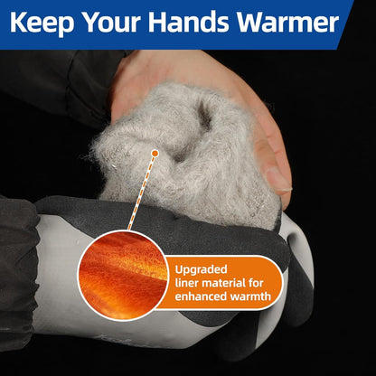 Schwer Winter Waterproof Work Gloves | Latex Grip, Touchscreen, CR3305