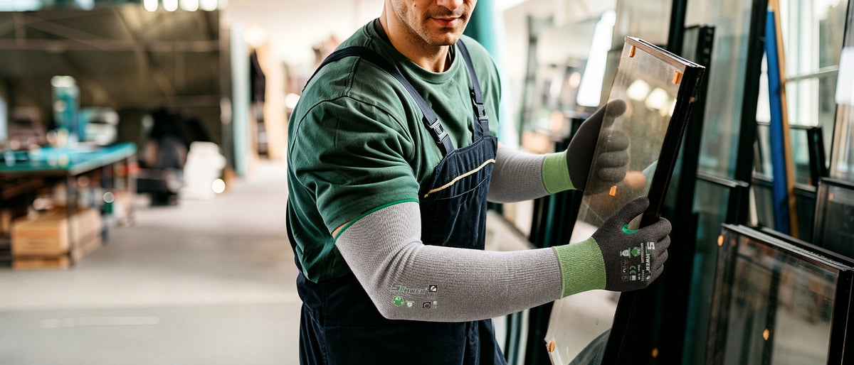 Schwer ProGuard-X A9 cut-resistant glove at work