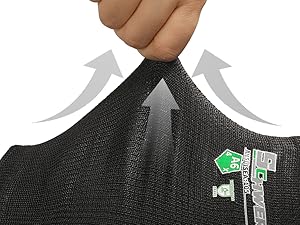 Black sock with a brand label on a white background