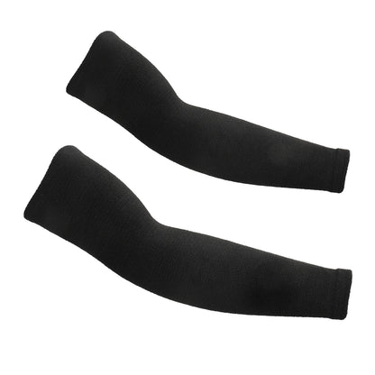 Black arm sleeves, isolated on white background