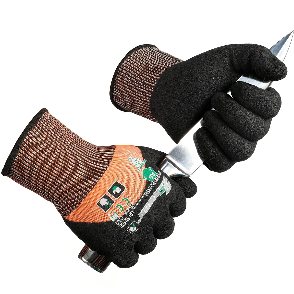 Schwer Cut Resistant Gloves, ANSI A6, Nitrile Grip, Touchscreen, CR3709 - product image 1