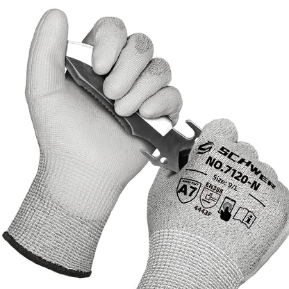 3 coppie guanti resistenti al taglio ANSI A6 CR7120