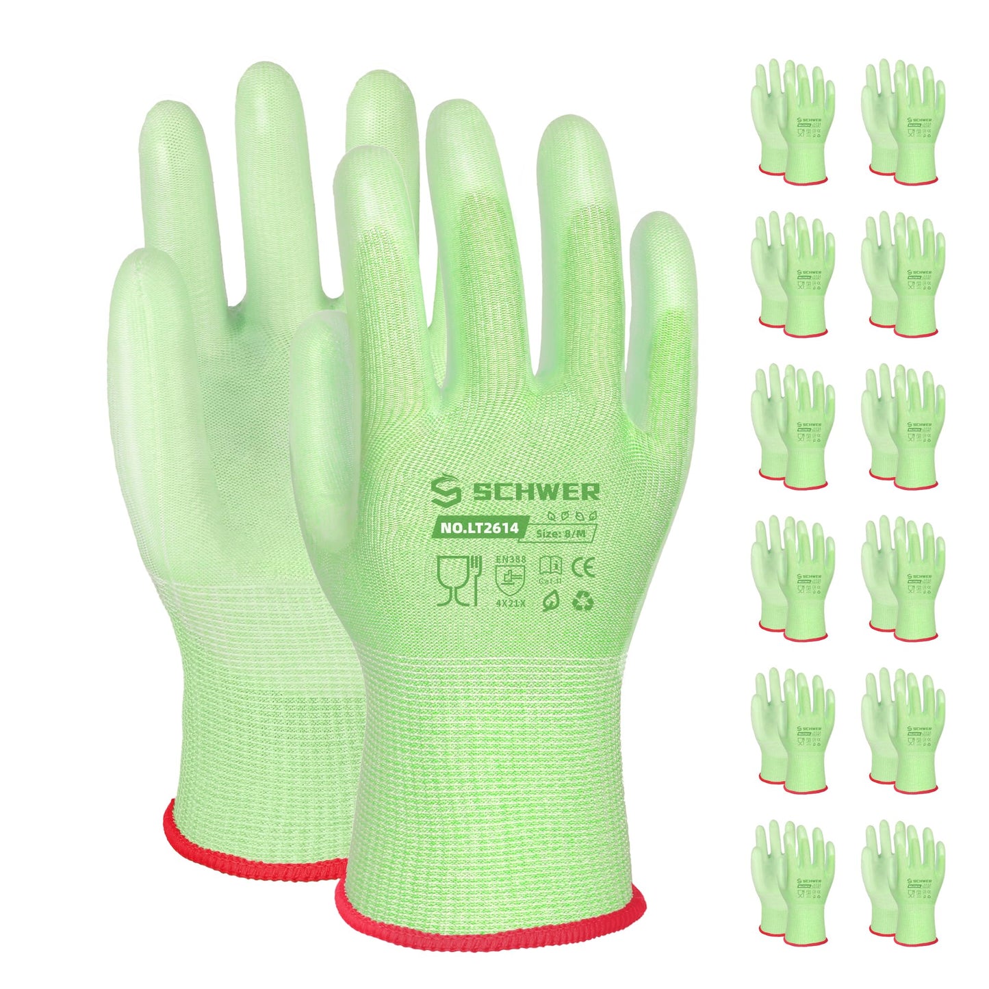 Lite Water-based PU Coating Gardening Gloves LT2614