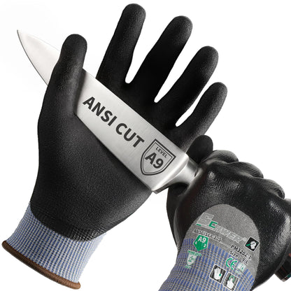 Schwer Cut Resistant Gloves | ANSI A9, Nitrile Grip, Touchscreen, PM3202