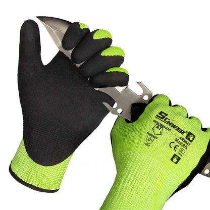 2 paires gants de travail résistant aux coupes coupées AR3027