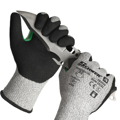 Schwer Cut Resistant Gloves, ANSI A6, Nitrile Grip, Touchscreen, 12 Pairs, CR3028 - product image 1