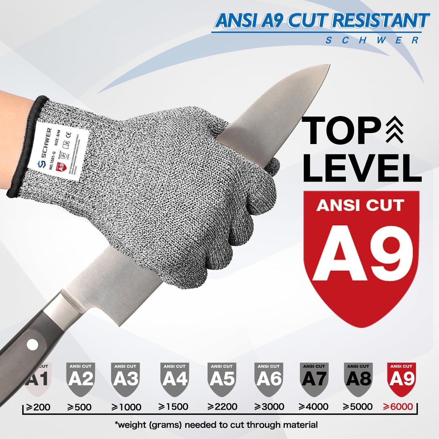 SlicePro ANSI A9 Mandoline Gloves PR1501-G