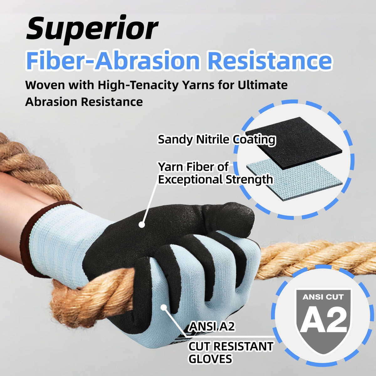 Schwer Work Gloves, Nitrile Grip, Touchscreen, 6 Pairs, LT5627 - product image 2