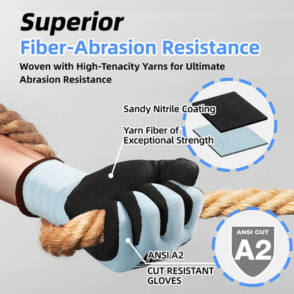 Schwer Work Gloves, Nitrile Grip, Touchscreen, 6 Pairs, LT5627 - product image 2