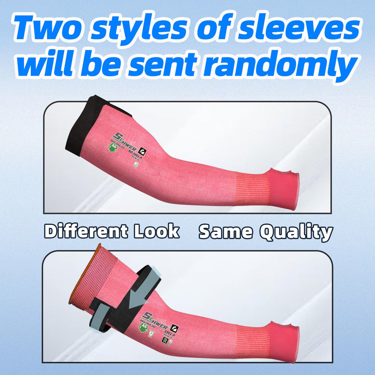 Schwer Air-Skin Cut Resistant Arm Sleeves, ANSI A6, UPF50+ Sun Protection, S901-P - product image 8
