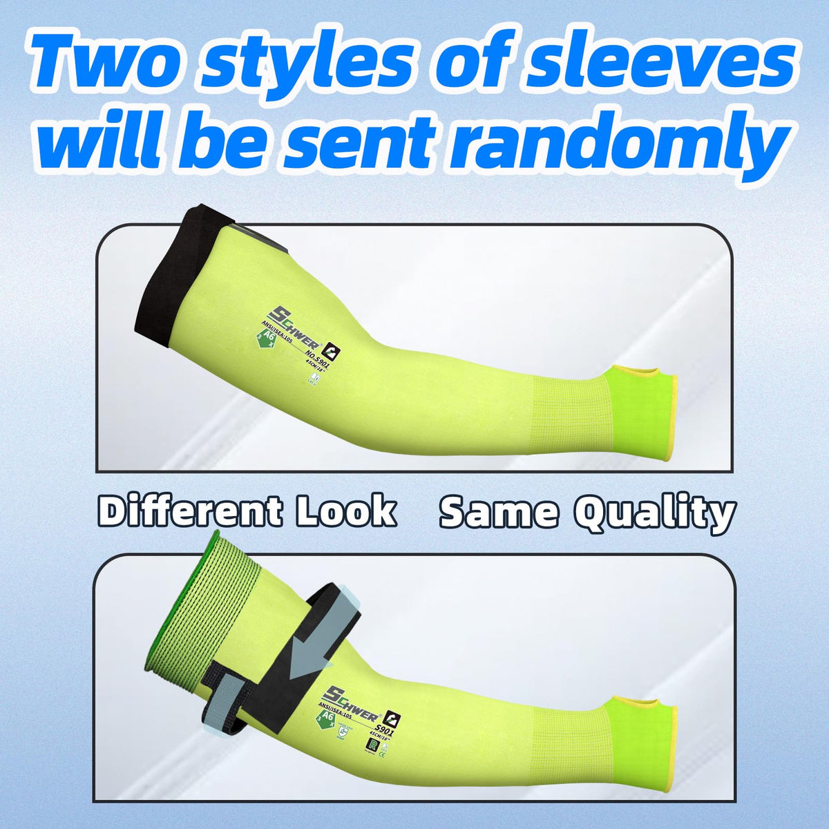 Schwer Air-Skin ANSI A6 cut resistant arm sleeves S901 - integrated thumbhole design