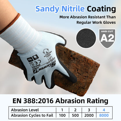 Schwer Work Gloves, Nitrile Grip, Touchscreen, 6 Pairs, LT5627 - product image 3