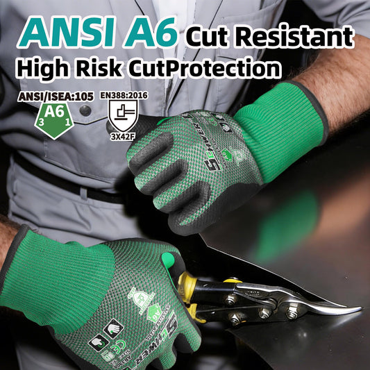 Schwer ANSI A6 Cut Resistant Gloves | AIR-SKIN, Micro Foam Nitrile, AR3908