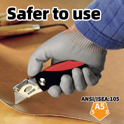 ANSI A5 Cut Resistant Gloves 13G PU Rough Coated CR3088