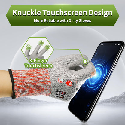 Schwer Cut Resistant Work Gloves | ANSI A2, Level 6 Abrasion, PU Grip, 12 Pairs, LT3062