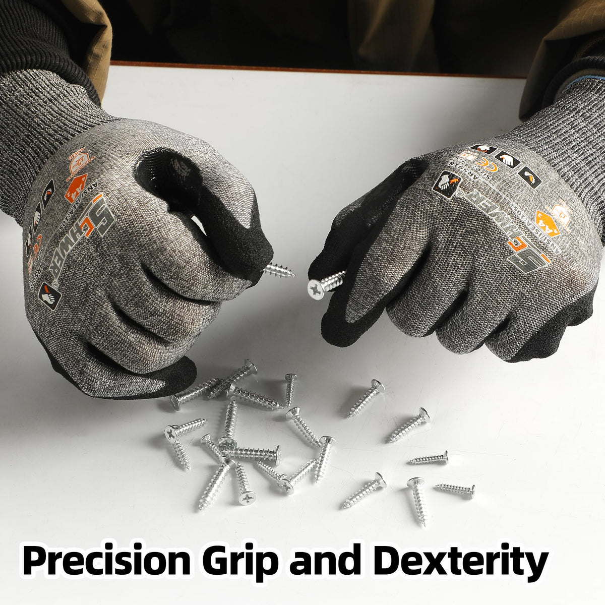 Schwer Air-Skin Cut Resistant Gloves, ANSI A4, Nitrile Grip, Touchscreen, AR5918 - product image 5