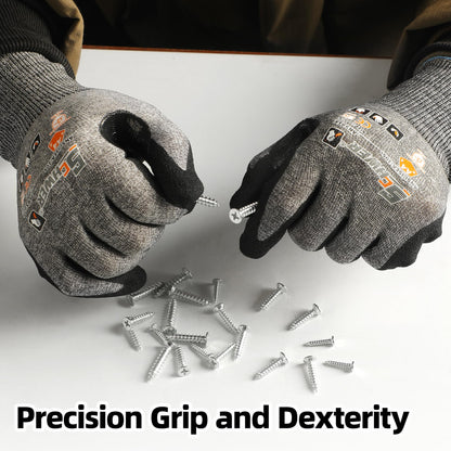 Schwer Air-Skin Cut Resistant Gloves, ANSI A4, Nitrile Grip, Touchscreen, AR5918 - product image 5