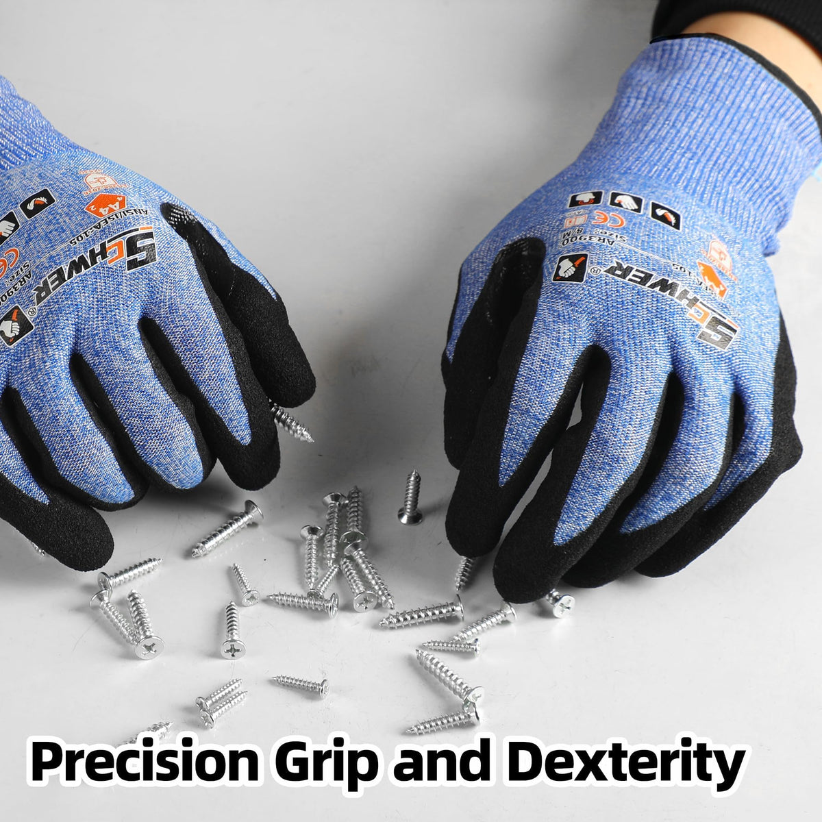 Schwer Air-Skin Cut Resistant Gloves, ANSI A4, Nitrile Grip, Touchscreen, AR3900 - product image 4