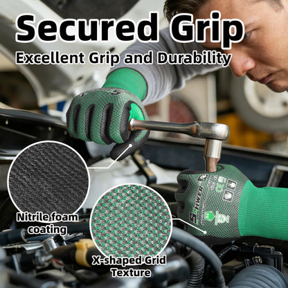 Schwer ANSI A6 Cut Resistant Gloves | AIR-SKIN, Micro Foam Nitrile, AR3908