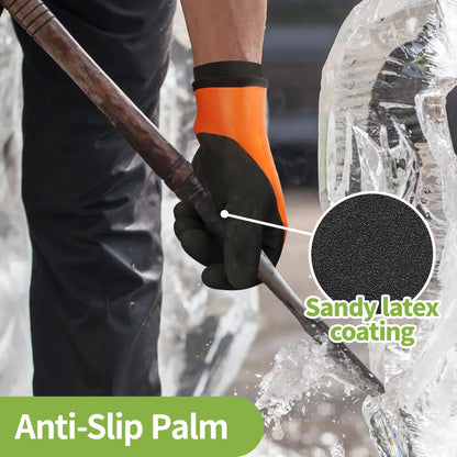 Schwer Winter Waterproof Work Gloves | Latex Grip, 2Pairs, CR3302