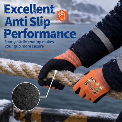 Schwer Winter Cut Resistant Gloves | ANSI A9, Nitrile Grip, Touchscreen, PM3326-W