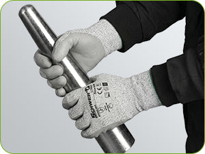 Schwer Abrasion Resistant Work Gloves | ANSI A2 Cut Protection, PU Grip, 12Pairs,LT5636 - Enhanced grip