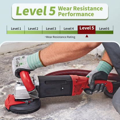 Schwer Cut Resistant Gloves | ANSI A6,13-Gauge,PU Grip,Touchscreen,12 Pairs,CR3099