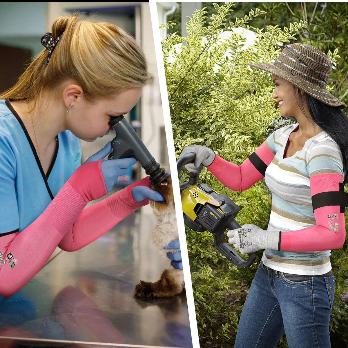 Schwer Air-Skin Cut Resistant Arm Sleeves, ANSI A6, UPF50+ Sun Protection, S901-P - product image 4
