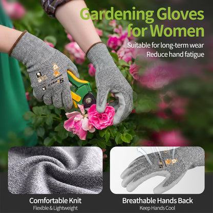 Schwer Cut Resistant Gloves | ANSI A4, Level 5 Abrasion, PU Grip, 12 Pairs, CR3011