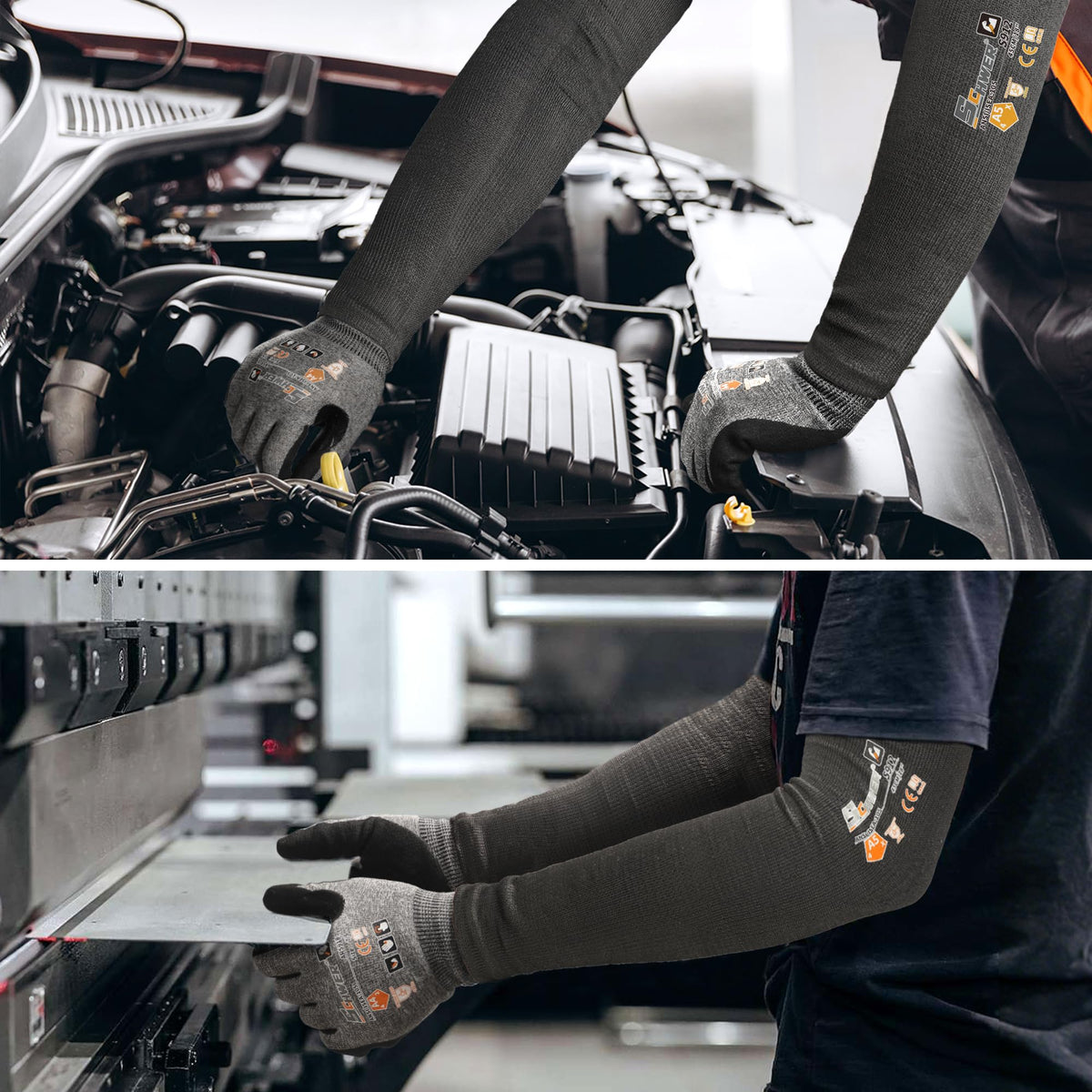 Schwer Cut Resistant Arm Sleeves | ANSI A5,Cooling & UV Protection,18 Inch,S912