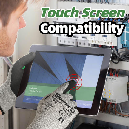 Schwer Cut Resistant Gloves, ANSI A6, Nitrile Grip, Touchscreen, 12 Pairs, CR3028 - product image 5