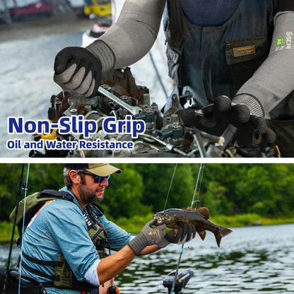 Schwer Air-Skin Cut Resistant Gloves, ANSI A4, Nitrile Grip, Touchscreen, AR5918 - product image 6