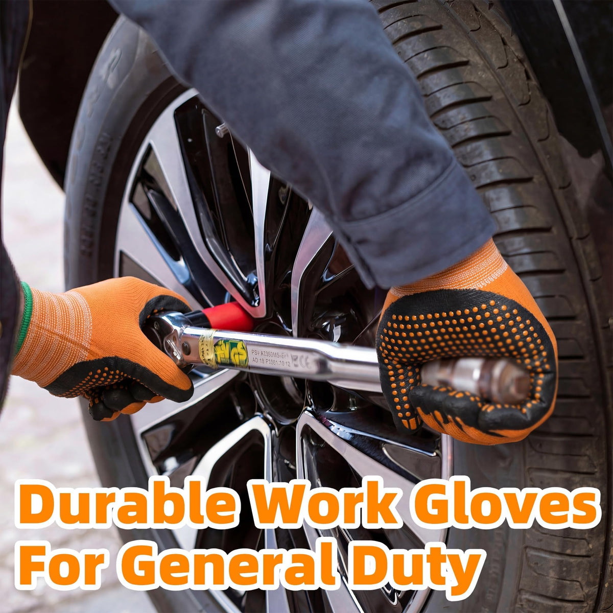 Schwer Work Gloves | Nitrile Grip, Touchscreen, 6 Pairs, LT5619