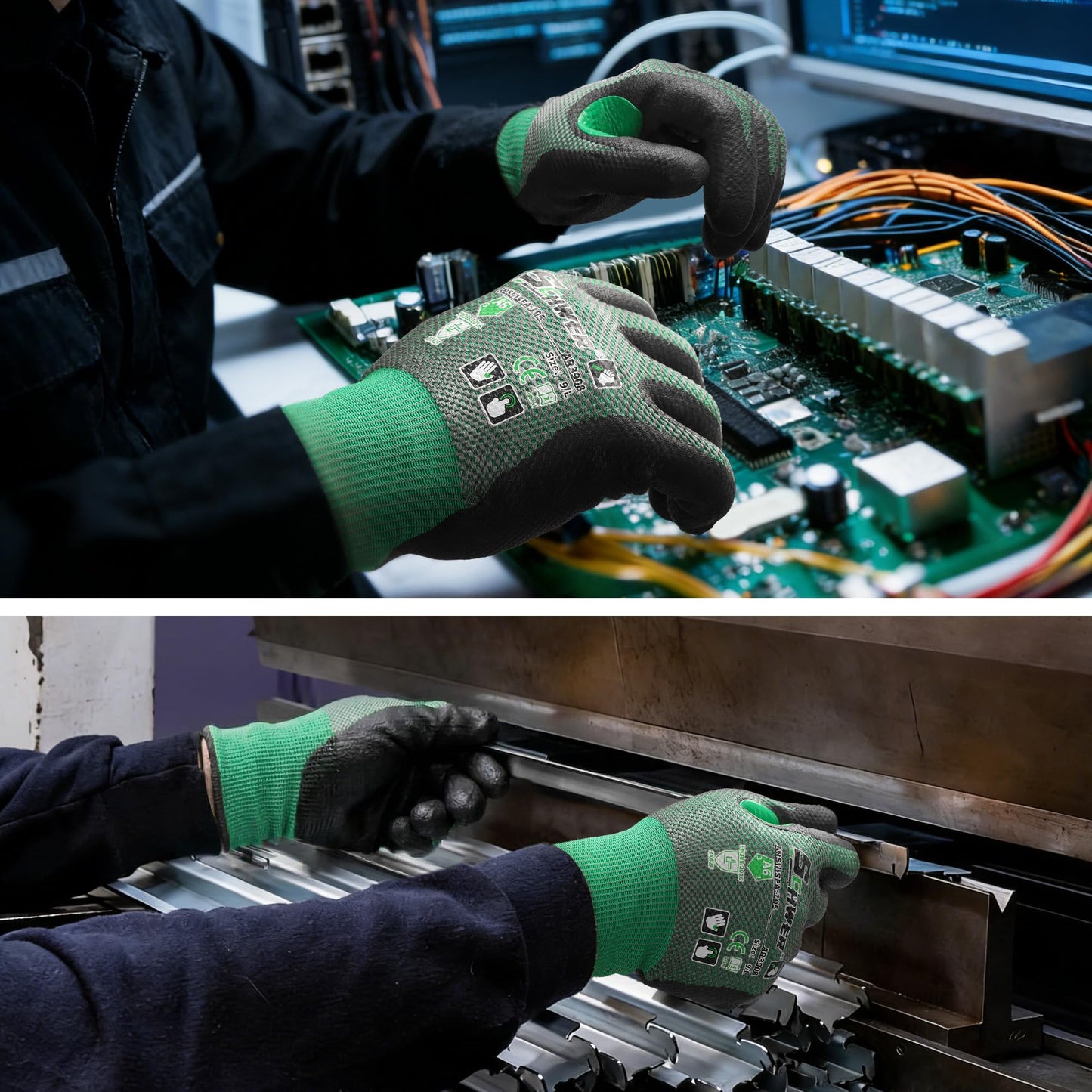 Schwer ANSI A6 Cut Resistant Gloves | AIR-SKIN, Micro Foam Nitrile, AR3908
