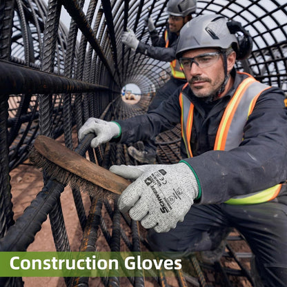 Schwer Abrasion Resistant Work Gloves | ANSI A2 Cut Protection, PU Grip, LT5636