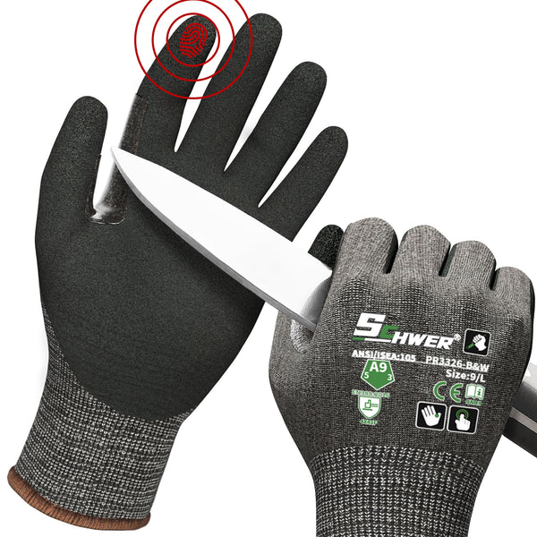 ProGuard-X ANSI A9 Cut Resistant Gloves | Nitrile Coated & Heavy