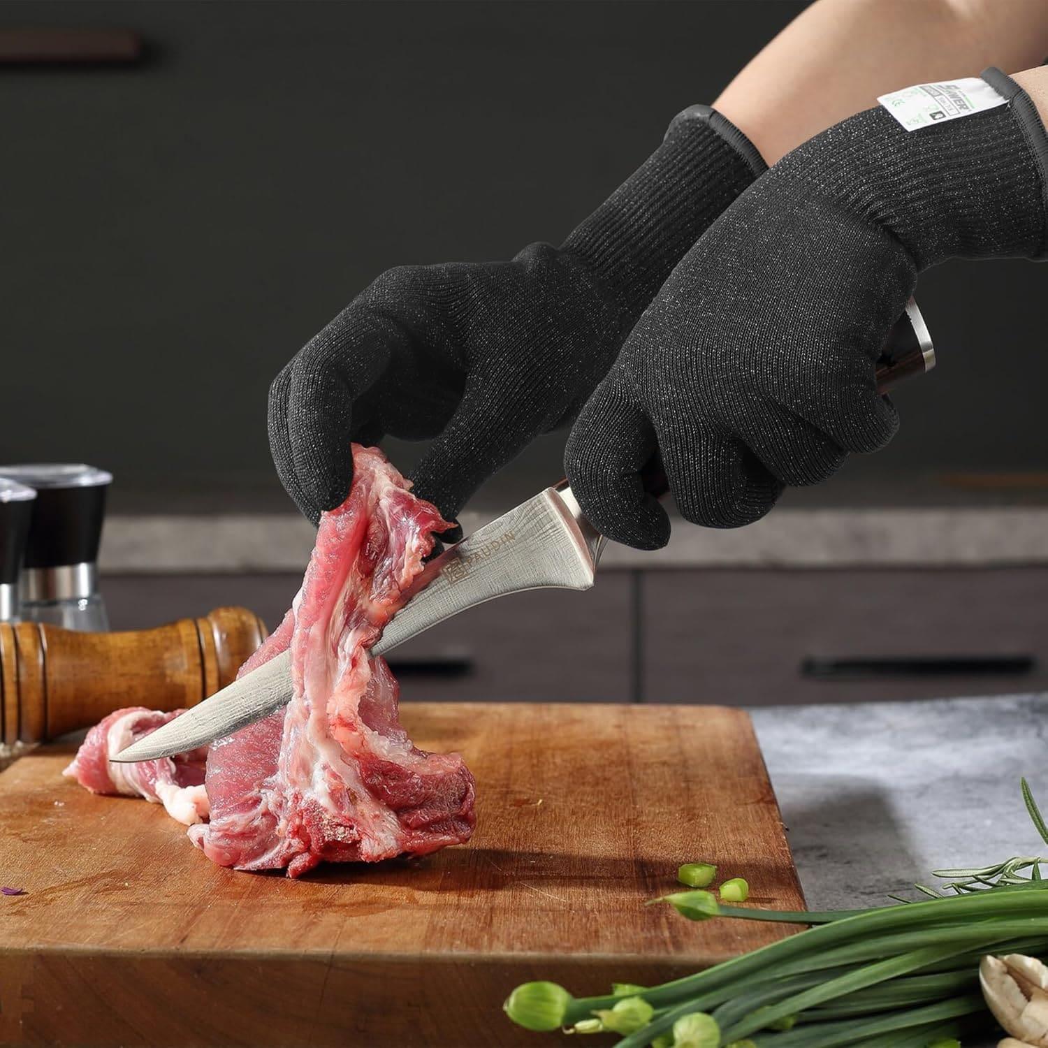 A7 Kitchen Cut Resistant Gloves for Mandoline, Food Chopping, 2 Pairs – Schwer